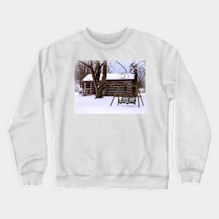 Snowy Cabin Crewneck Sweatshirt